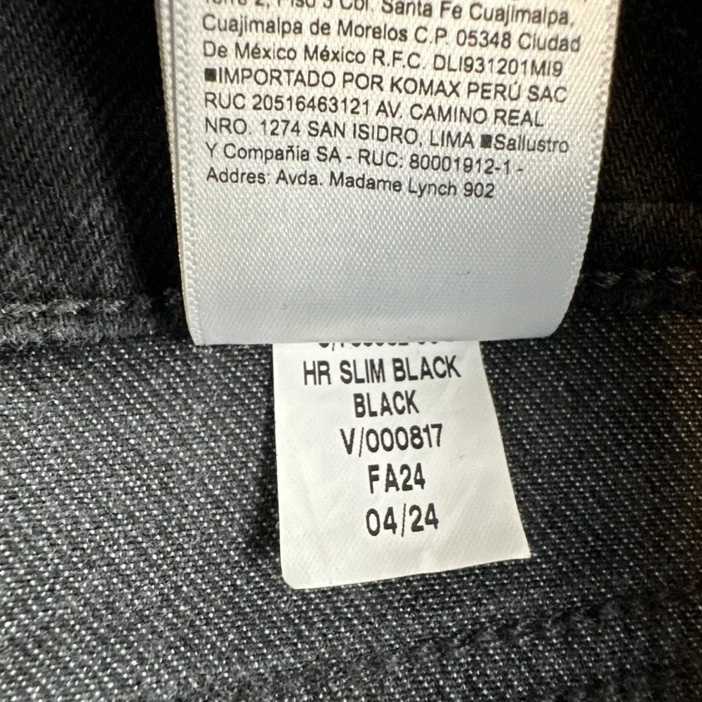 Banana Republic High Rise Slim Fit Jeans Women 34 Black Stretch Premium Denim
